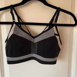 Nike black and white sports bra, size small.